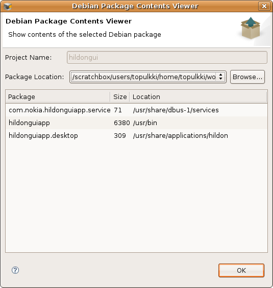 Debian Package Viewer